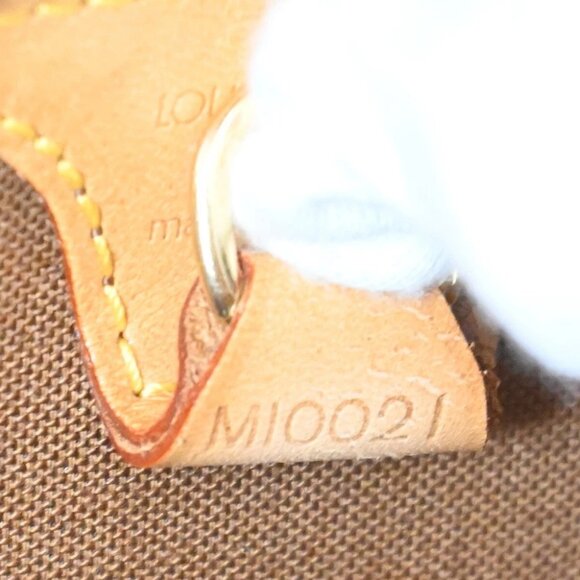 LOUIS VUITTON LV Logos Ellipse MM Hand Bag Monogram Leather Brown - Picture 13 of 16